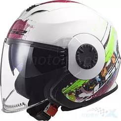 Kask otwarty LS2 OF570 Verso Spring White Pink
