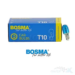 Żarówka W2.1x9.5d 12V 3W T10 Bosma niebieska