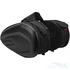 Sakwy motocyklowe, uniwersalne, rozszerzalne 36-58L, materiał OXFORD z pokryciem PU