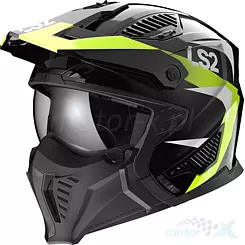 Kask modułowy LS2 OF606 Drifter Triality Hi-Vis Yellow