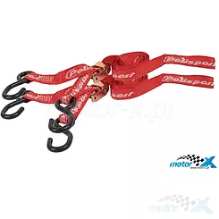 Pasy transportowe,  Polisport, czerwone, 2 sztuki