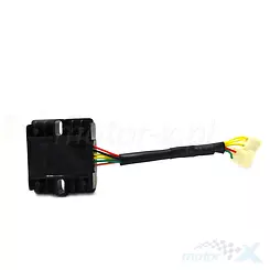 Regulator napięcia z opornikiem, 2x kostka 3/3 piny Junak 126 / 128 / 904 / 905 Euro 4