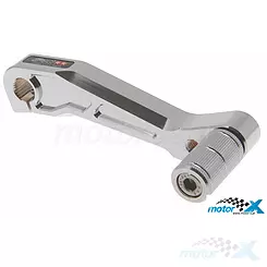 Starter nożny SSP EVO, chrom, Gilera / Piaggio (długi karter)