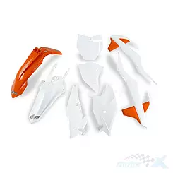 Zestaw osłon nadwozia biało-pomarańczowe UFO Plast KTM SX 85