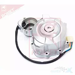 Pokrywa silnika lewa ze statorem Junak 123 / Romet Division 4T 125 OHC AC 