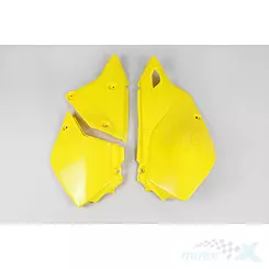 Osłony tylne górne komplet żółte 101 UFO Plast Suzuki DRZ 400E