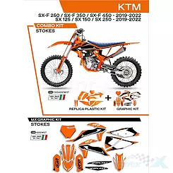Zestaw osłon nadwozia pomarańczowy UFO Plast KTM SX / SX-F 