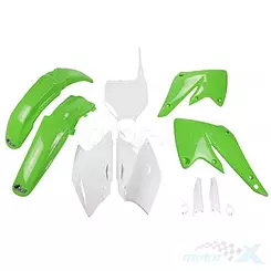 Zestaw osłon nadwozia, biało-zielony, UFO Plast KAKIT203F999 (KA203E999)