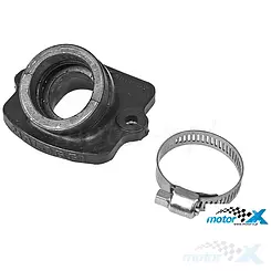 Króciec ssący Malossi NBR, krótki, Gilera / Piaggio, 22mm przelot / 28mm mocowanie
