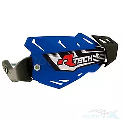 Osłony dłoni uniwersalne, handbary, niebieskie, 3 rodzaje mocowań do kierownicy, Racetech FLX ATV/QUAD KITPMATVBLF