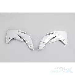 Osłony chłodnicy białe UFO Plast Honda CRF 150R 07-