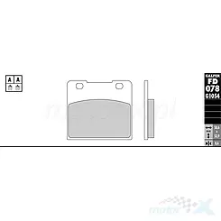 Klocki hamulcowe Galfer Sintered Street FD078G1651