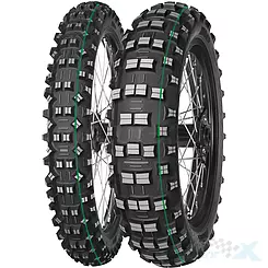 Opona motocyklowa offroad Mitas 120/90-18 TERRA FORCE-EF SUPER LIGHT 65M TT (ZIELONY PASEK) tył