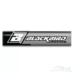 Osłona poprzeczki kierownicy Blackbird, szara, logo Blackbird