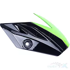 Osłona przednia górna lampy lewa czarno zielona Romet ZXT 50 / 125