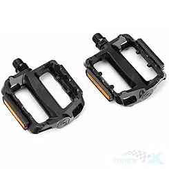 Pedały rowerowe, MTB, czarne, aluminiowe, 9/16", Romet, VP-469