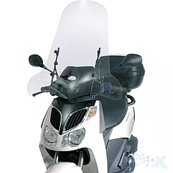 Szyba czołowa, transparentna, 74x67cm, Kappa, 128AK, Kymco Agility 50/125/150/200 / Yamaha Cignus X 125 / MBK Flame X