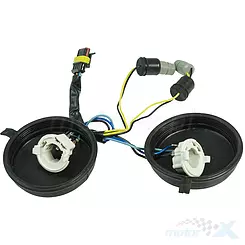 Oprawa żarówki BA20D + W2.1x9.5d przednia Romet 777 / Barton Challenger / Keeway Focus