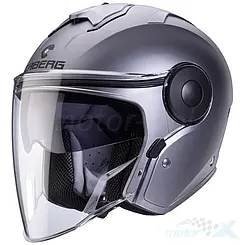 Kask mtocyklowy otwarty, szary (mat), Caberg Soho Milano