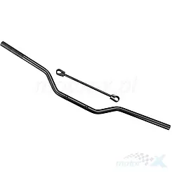Kierownica uniwersalna 22mm, czarna, Moretti Parts, Naked / Cross