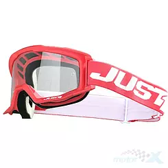 Gogle enduro offroad Just1 Vitro czerwono-białe