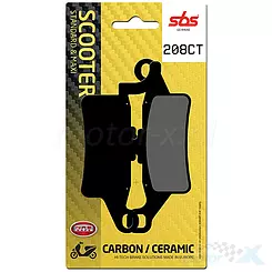 Klocki hamulcowe  karbonowe SBS Dual Carbon Scooter 208CT