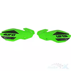Osłony dłoni, handbary, zielono czarne z mocowaniem, UFO Plast FLAME KA04745026