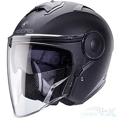 Kask mtocyklowy otwarty, czarny (mat), Caberg Soho Solid