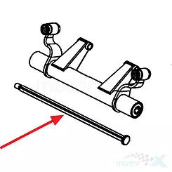 Oś zawieszenia wahacza 320mm Kymco Super 8 / Like