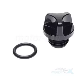 Korek wlewu oleju, M16x2 mm, czarny, Minarelli AM