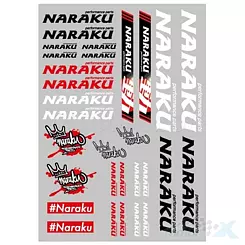 Naklejki Naraku, zestaw 297x210mm