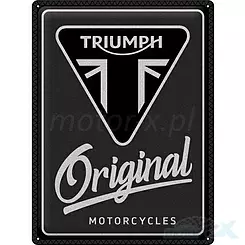 Tablica, plakat 30x40 cm, tłoczona blacha, triumph original moto Nostalgic Art 23348