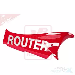 Osłona progowa lewa czerwona "Router"