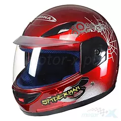 Kask dziecięcy Awina Kids spiderman czerwony 47-48cm