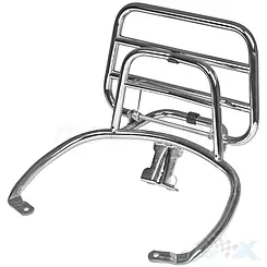 Bagażnik tylny FA Italia, chrom, Vespa Primavera 50-150 13- / Sprint 50-150 14-