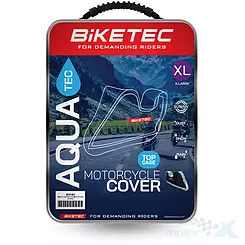 Pokrowiec motocyklowy z miejscem na kufer centralny, rozmiar XL, wodoodporny, Biketec BT3187