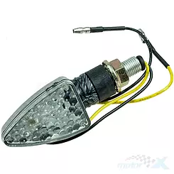 Kierunkowskaz tylny lewy M10 LED carbon biały klosz