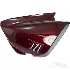 Osłona boczna prawa bordowa Romet Soft / Junak 121