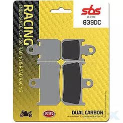 Klocki hamulcowe  karbonowe SBS Dual Carbon Racing 839DC