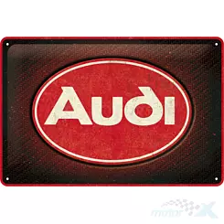 Tablica, plakat 20x30 cm, tłoczona blacha, audi red shine22326