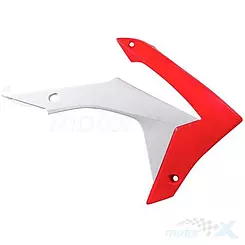 Osłony chłodnicy, biało czerwone, Racetech HO04657999RT (CVCRFRSBN13)