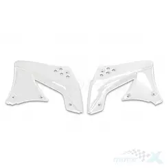 Osłony chłodnicy białe UFO Plast Kawasaki KXF 450   09-11