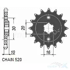 Zębatka przednia Sunstar  SUNF385  13 zębów