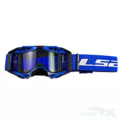 Gogle motocyklowe, niebieskie, LS2 Aura Enduro