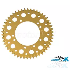 Zębatka tylna Supersprox Alu 420, złota, 49z (Kawasaki KX 80, KX 85, KX 100 / Suzuki RM 100)