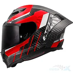 Kask integralny LS2 FF807 Dragon Trax Czerwony