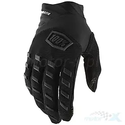 Rękawice motocyklowe offroad, czarne, 100 Percent (100%) Airmatic