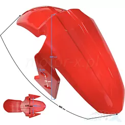 Błotnik przedni czerwony Barton Blade-R