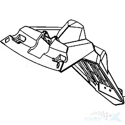 Błotnik tylny Kymco Super 8