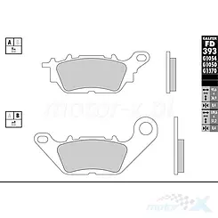 Klocki hamulcowe Galfer Sintered Off-Road FD393G1651